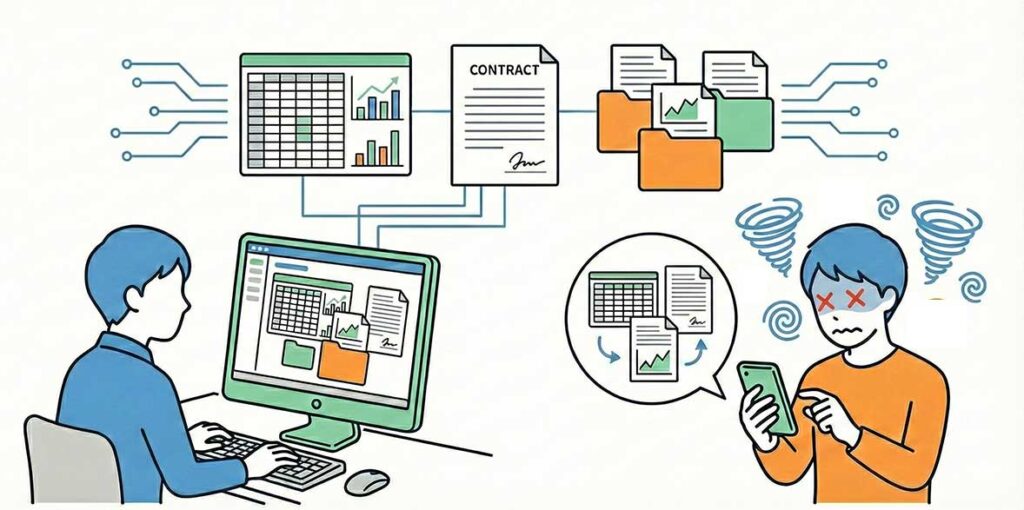 Hard to handle files using smartphone